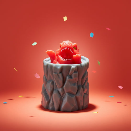 PopRex monster stress toy — dramatic hero shot
