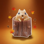 PopNut squirrel stress toy — dramatic hero shot