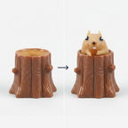 Press the stump, pop the squirrel — before and after
